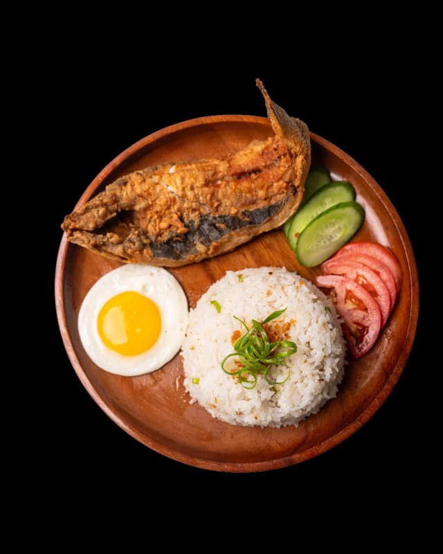 Bangsilog with grilled bangus, sinangag fried rice and egg
